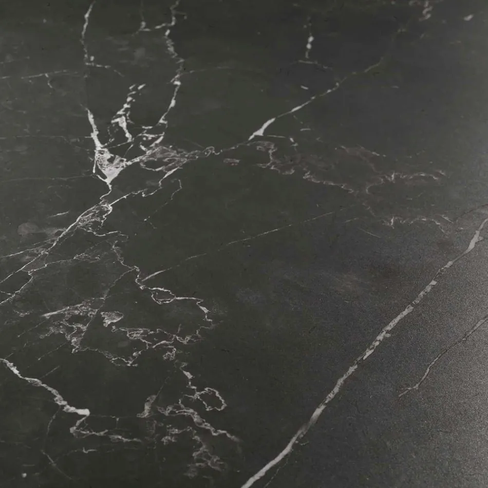 Mesa extensível 260 cm em metal e pedra sintética - Underwater Viadurini