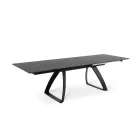 Mesa extensível até 270 cm com tampo em HPL e base em alumínio - Villongo Viadurini