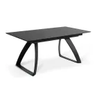 Mesa extensível até 270 cm com tampo em HPL e base em alumínio - Villongo Viadurini