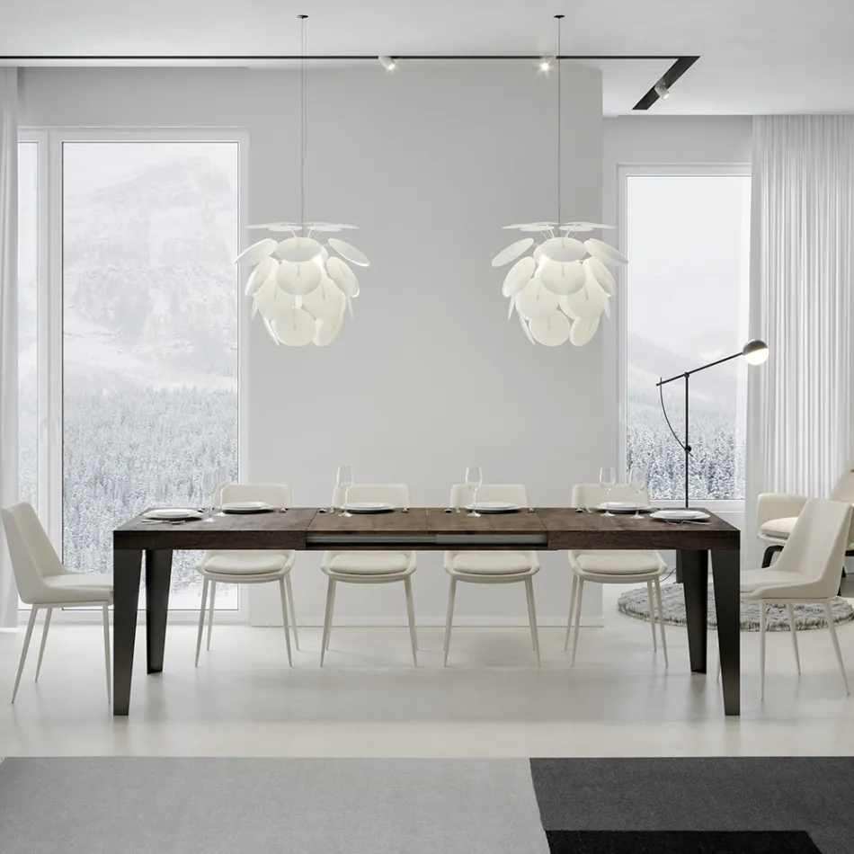 Mesa extensível até 284 cm em diferentes tamanhos e acabamentos Made in Italy - Praia Viadurini