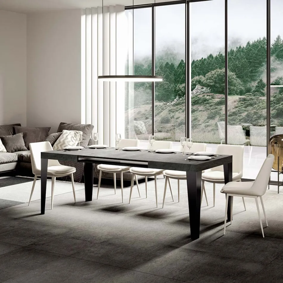 Mesa extensível até 284 cm em diferentes tamanhos e acabamentos Made in Italy - Praia Viadurini