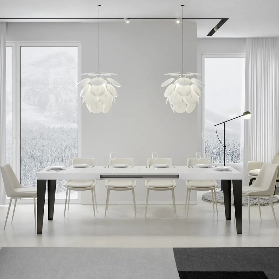 Mesa extensível até 284 cm em diferentes tamanhos e acabamentos Made in Italy - Praia Viadurini