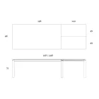 Mesa extensível até 298 cm em cerâmica e metal Made in Italy - Tulip Viadurini