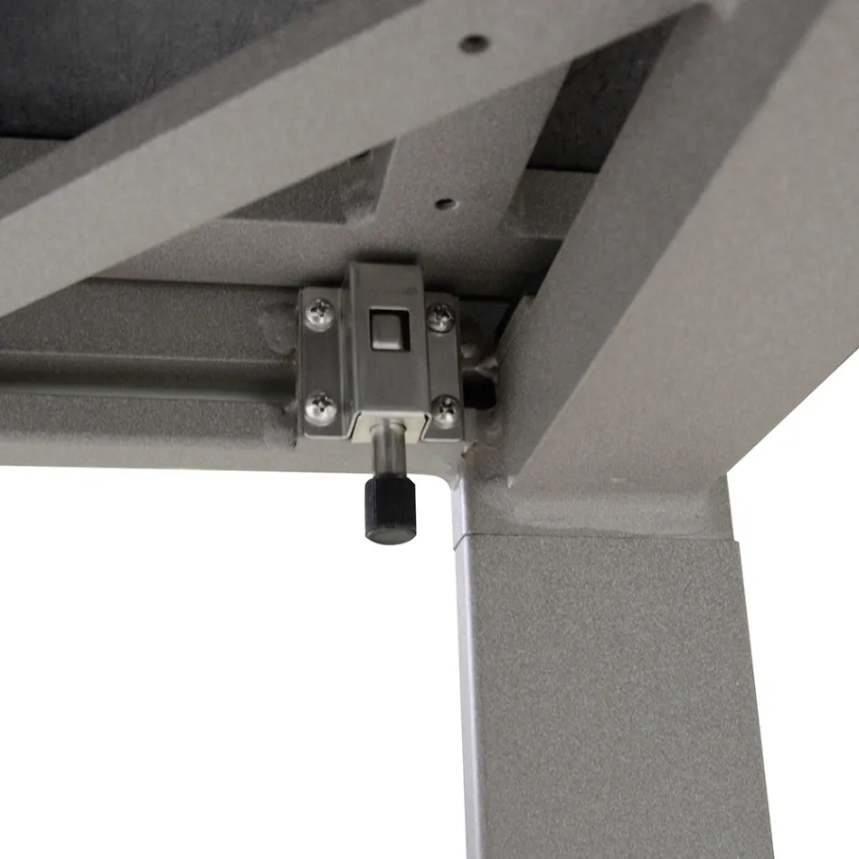 Mesa extensível de 300 cm em alumínio com inserções em HPL - Righello Viadurini