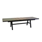 Mesa extensível 303 cm em alumínio com tampo HPL - Righello Viadurini
