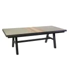 Mesa extensível 303 cm em alumínio com tampo HPL - Righello Viadurini