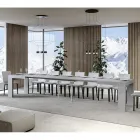 Mesa extensível até 440 cm em micropartículas de madeira Made in Italy - Árvore Viadurini