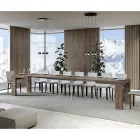 Mesa extensível até 440 cm em micropartículas de madeira Made in Italy - Árvore Viadurini