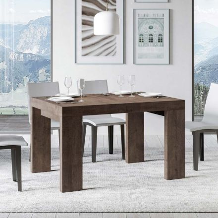 Mesa extensível até 440 cm em micropartículas de madeira Made in Italy - Árvore Viadurini