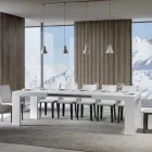 Mesa extensível até 440 cm em micropartículas de madeira Made in Italy - Árvore Viadurini