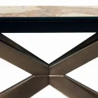 Mesa extensível em formato de barril com extensões integradas Made in Italy - Grotta Viadurini
