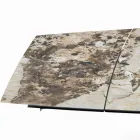 Mesa extensível em formato de barril com extensões integradas Made in Italy - Grotta Viadurini