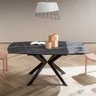 Mesa de Barril Extensível em HPL Laminado com Diferentes Acabamentos - Incontro Viadurini