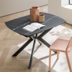 Mesa de Barril Extensível em HPL Laminado com Diferentes Acabamentos - Incontro Viadurini