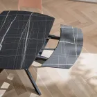 Mesa de Barril Extensível em HPL Laminado com Diferentes Acabamentos - Incontro Viadurini