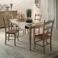 Mesa extensível com 4 cadeiras em cinza claro Dove Made in Italy - Celestino