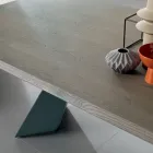 Mesa extensível com extensão lateral em madeira folheada - Aperol Viadurini