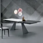Mesa extensível com extensão lateral em vitrocerâmica - Aperol Viadurini