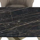 Mesa Extensível com Base e Tampo em Diferentes Acabamentos Made in Italy - Settimmio Viadurini