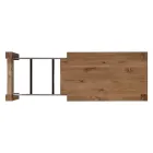 Mesa Extensível com Pernas Folheadas e Tampo Made in Italy - Tash Viadurini