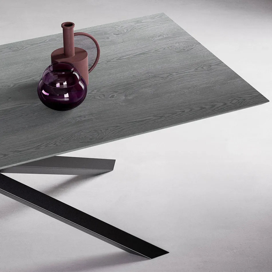 Mesa Extensível com Pernas S70 Made in Italy - Sagi Viadurini