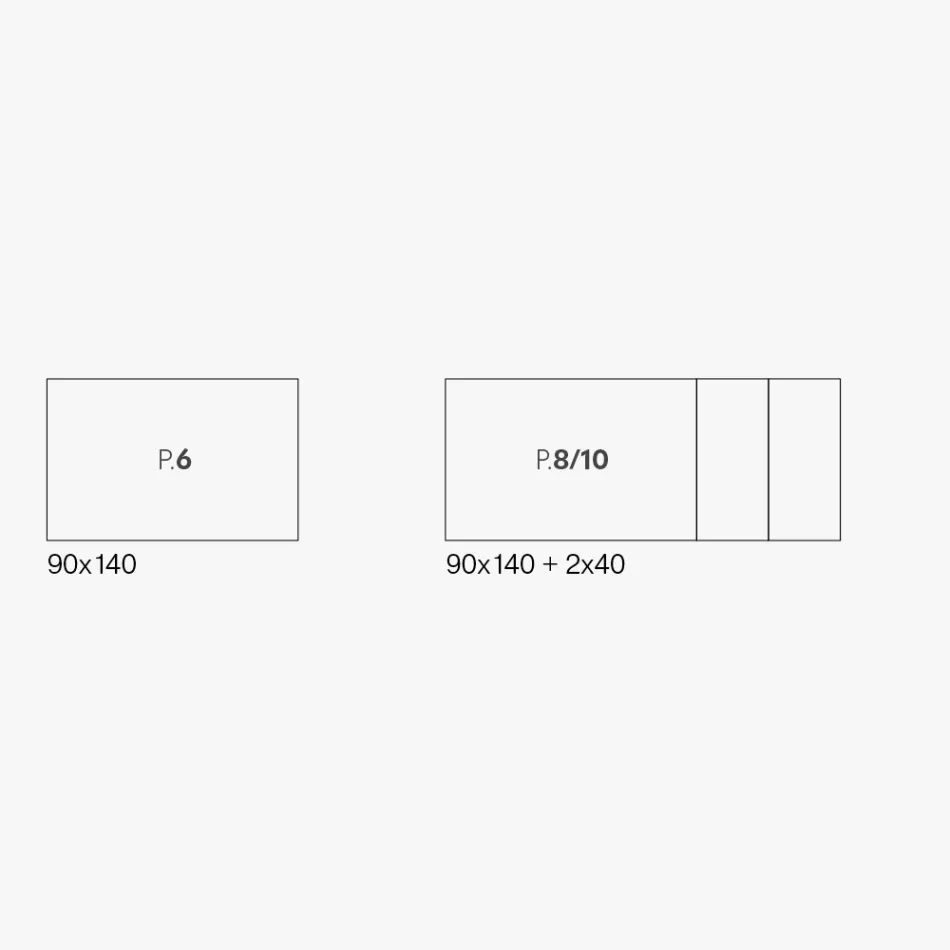 Mesa Extensível com Tampo em Melamina Cimento Branco Gelo - Ariel Viadurini