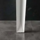 Mesa extensível com tampo moderno de vidro temperado Baltimore Viadurini