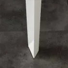 Mesa extensível com tampo moderno de vidro temperado Baltimore Viadurini