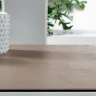 Mesa extensível Fokos Terra com tampo de vidro cerâmico - Anis Viadurini