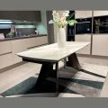 Mesa extensível de 180 a 260 cm com tampo em pedra sinterizada - Eclisso