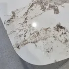 Mesa extensível de 180 a 260 cm em pedra sinterizada Gres com acabamento Pandora - Orion Viadurini