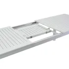 Mesa de jardim extensível em alumínio com tampo de ripas - Passport Viadurini