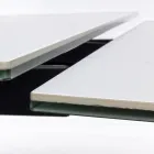 Mesa extensível de jantar de 240 cm em vidro e cerâmica - Barone Viadurini