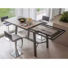 Mesa Extensível de Jantar em Madeira e Metal até 280 cm - Gallotto Viadurini