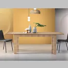 Mesa extensível da sala em melamina Made in Italy - Ondine Viadurini