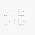 Mesa extensível da sala em melamina Made in Italy - Ondine Viadurini