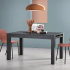Mesa extensível da sala em melamina Made in Italy - Ondine Viadurini
