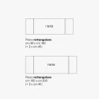 Mesa extensível de sala em metal e vidro cerâmico Made in Italy - Meluso Viadurini