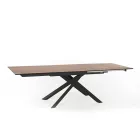 Mesa extensível de design com pernas de metal, Lucera Viadurini