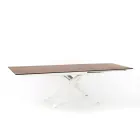 Mesa extensível de design com pernas de metal, Lucera Viadurini