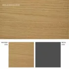 Mesa extensível de design com tampo em carvalho Daryl, fabricada na Itália Viadurini