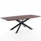 Mesa de Design Extensível em MDF e Metal, Torquato Viadurini
