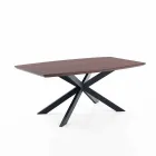 Mesa de Design Extensível em MDF e Metal, Torquato Viadurini