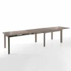 Mesa de Design Extensível em Vidro e Metal, Guerreiro Viadurini