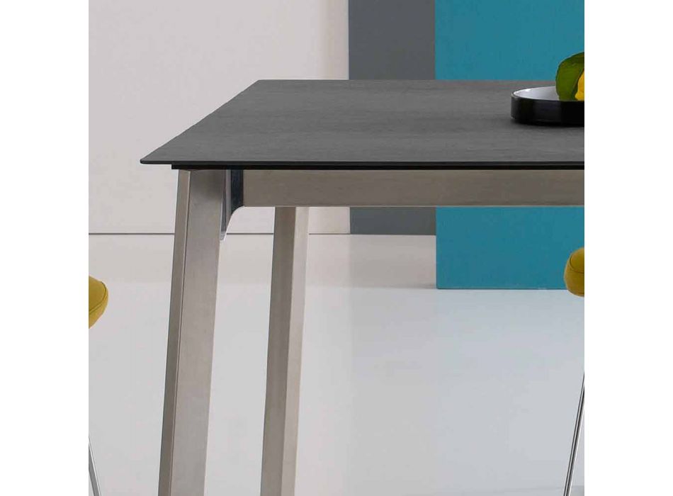Mesa extensível de design, fabricada na Itália em alumínio - Arnara Viadurini