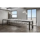 Mesa Extensível de Design Moderno em Madeira Melamínica - Badesi Viadurini