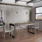 Mesa Extensível de Design Moderno em Madeira Melamínica - Badesi Viadurini