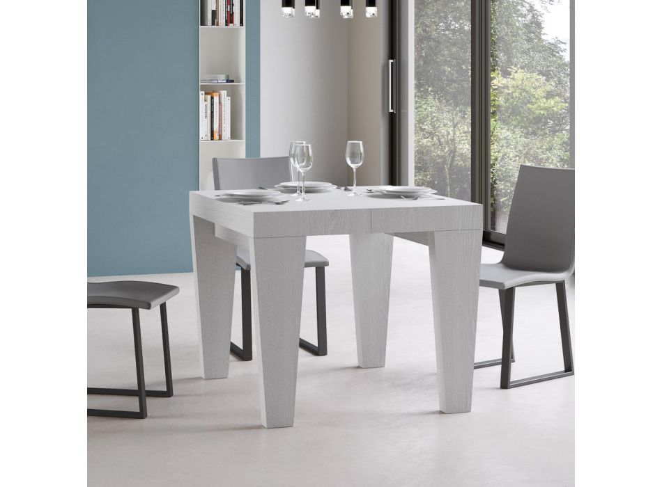 Mesa extensível disponível em diferentes acabamentos Made in Italy - Mountain Viadurini