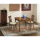 Mesa extensível e 2 cadeiras em nogueira patinada Made in Italy - Biotite Viadurini