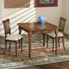 Mesa extensível e 2 cadeiras em nogueira patinada Made in Italy - Biotite Viadurini